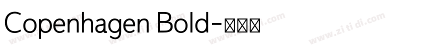 Copenhagen Bold字体转换